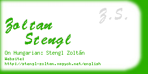 zoltan stengl business card